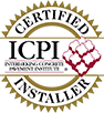 Certified Installer from the Interlocking Concrete Pavement Institute